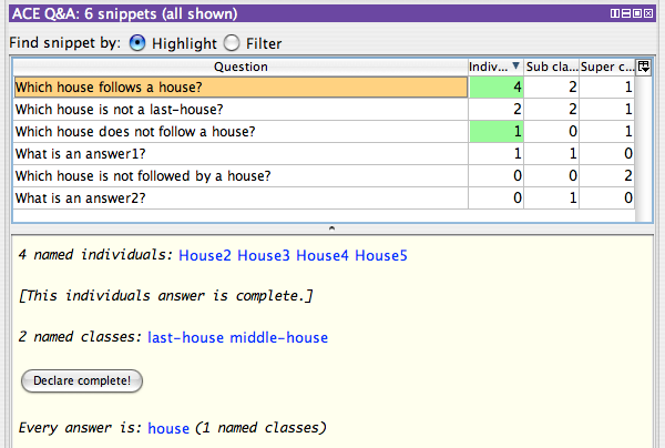 Demo: Five houses